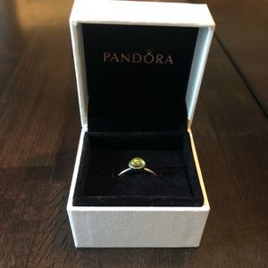 Pandora August birthstone ring